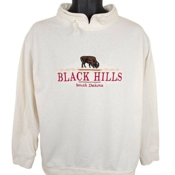 Vintage Other - Vintage Black Hills South Dakota Sweatshirt Mens Size Medium White 80s USA